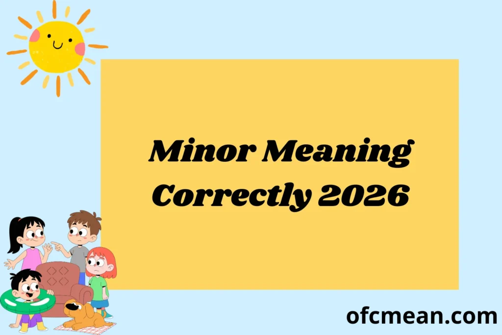 Minor Meaning Clear Definition and How to Use It Correctly 2026