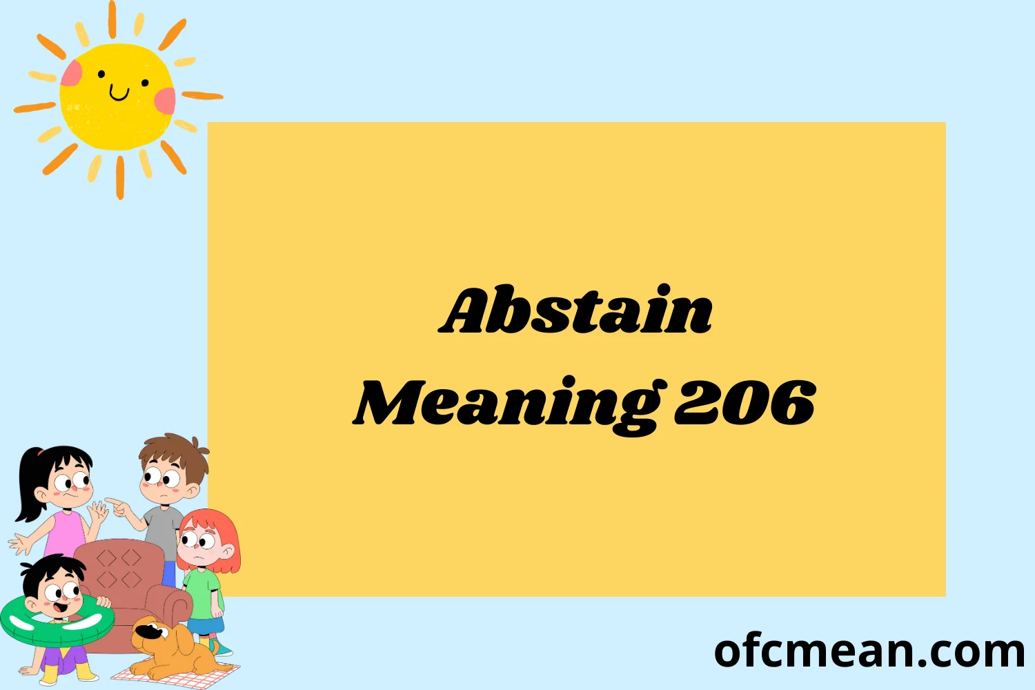 Abstain Meaning 2026