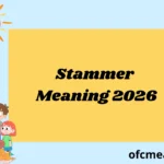 Stammer Meaning 2026