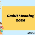 GmbH Meaning 2026