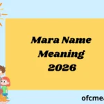 Mara Name Meaning 2026