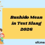 Bushido Mean in Text Slang 2026