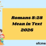 Romans 8:28 Mean in Text 2026