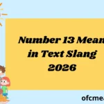 Number 13 Mean in Text Slang 2026