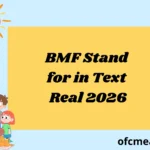 BMF Stand for in Text Real 2026