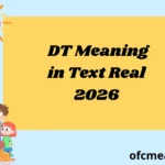 DT Meaning in Text Real 2026
