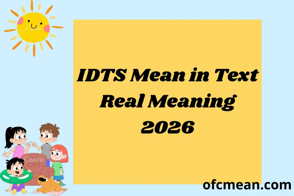 IDTS Mean in Text Real Meaning 2026