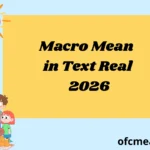 Macro Mean in Text Real 2026