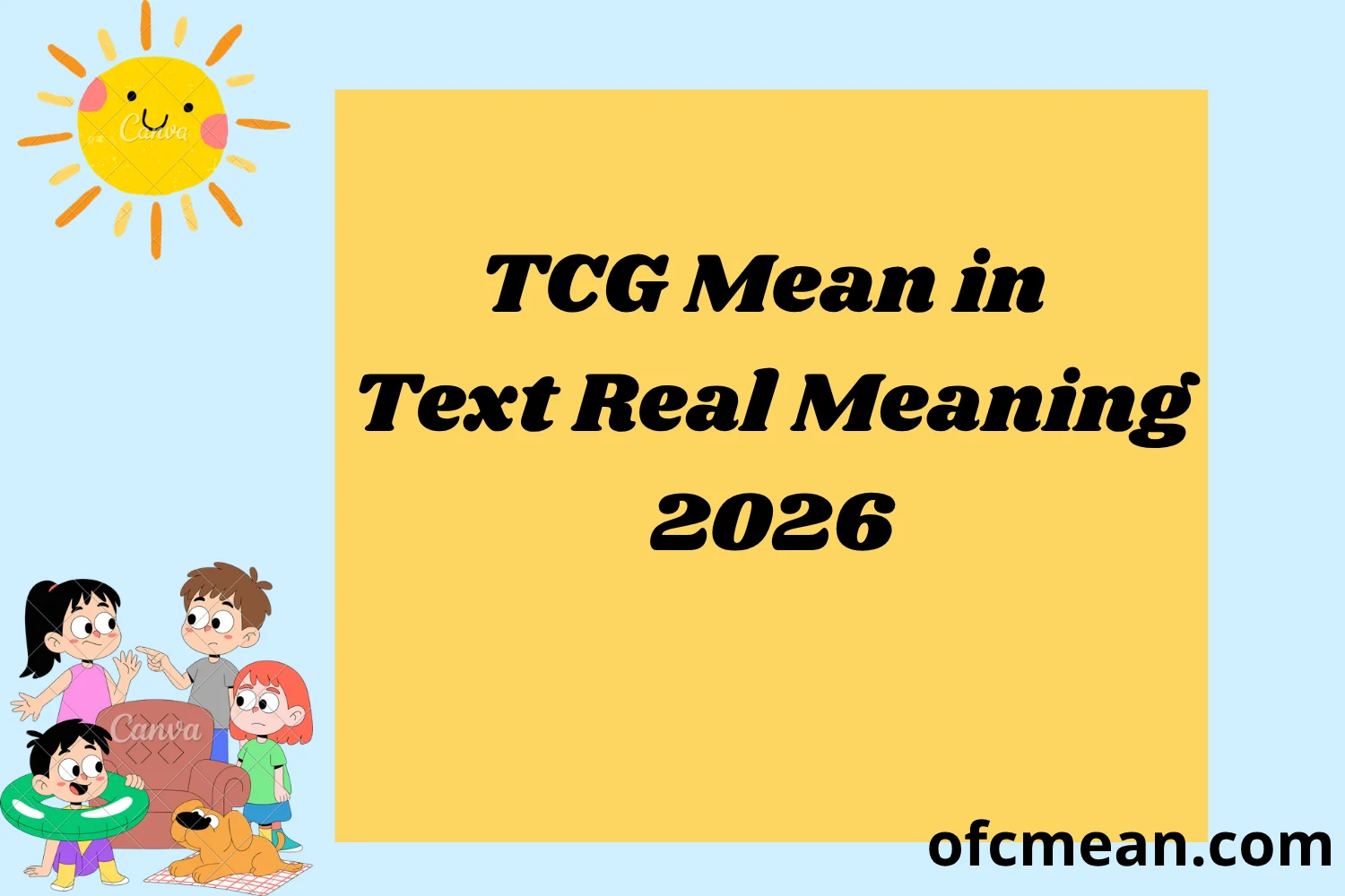 TCG Mean in Text Real Meaning 2026