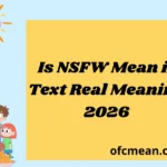 Is NSFW Mean in Text Real Meaning 2026