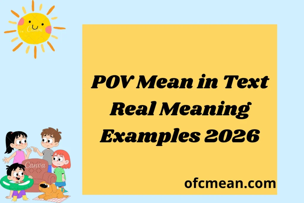 POV Mean in Text Real Meaning Examples 2026