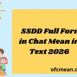 SSDD Full Form 2026