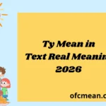 Ty Mean in Text Real Meaning 2026