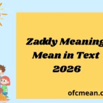 Zaddy Meaning Mean in Text 2026